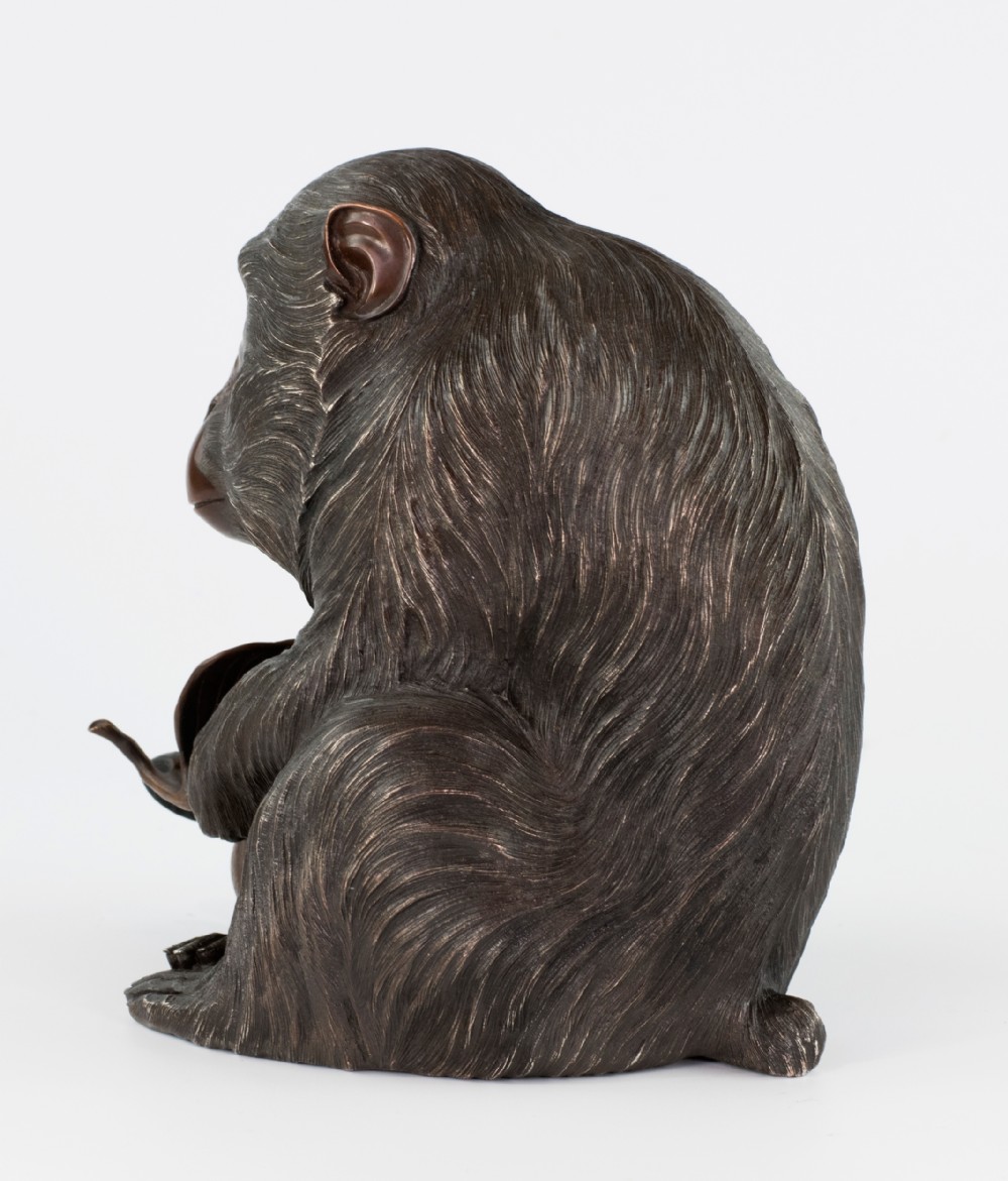 Majestic Japanese Mixed Metal Monkey Okimono by Masaaki View VI