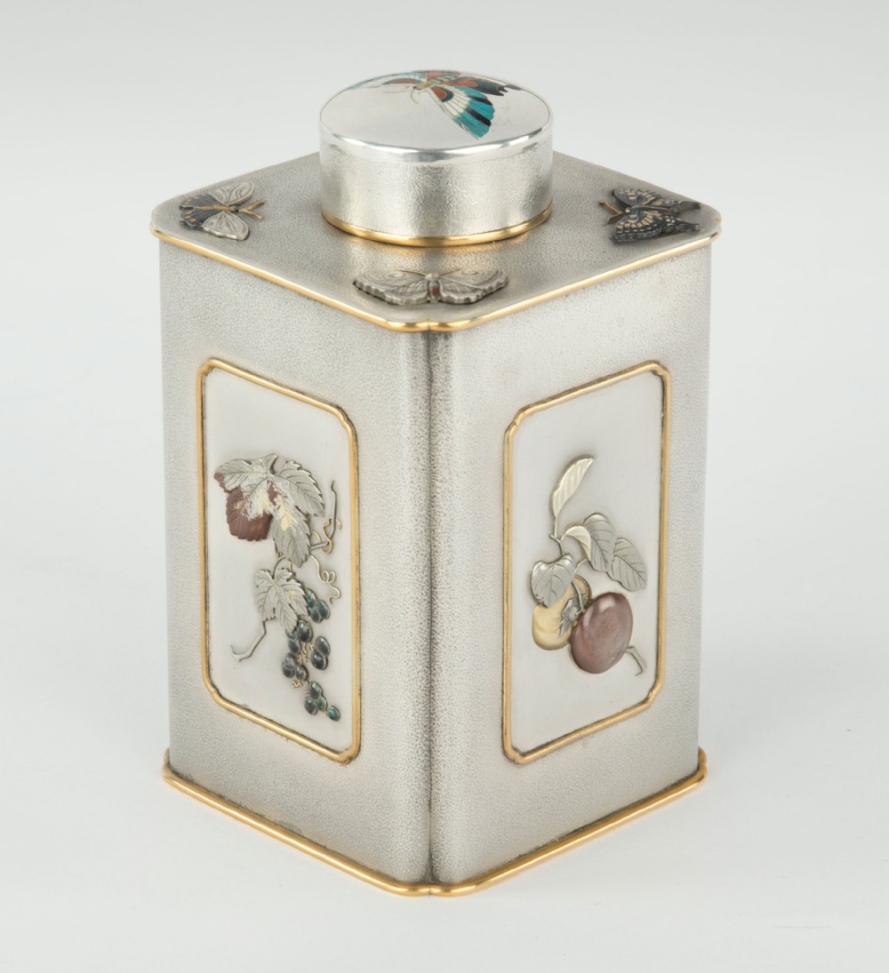 Japanese Silver and Enamel Natsume - Tea Caddy  View VII