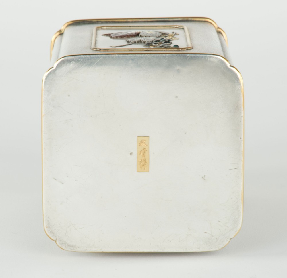 Japanese Silver and Enamel Natsume - Tea Caddy  View XI