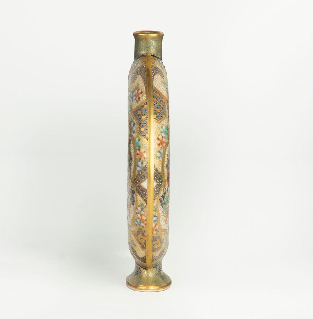 Japanese Satsuma Vase by Meizan View III