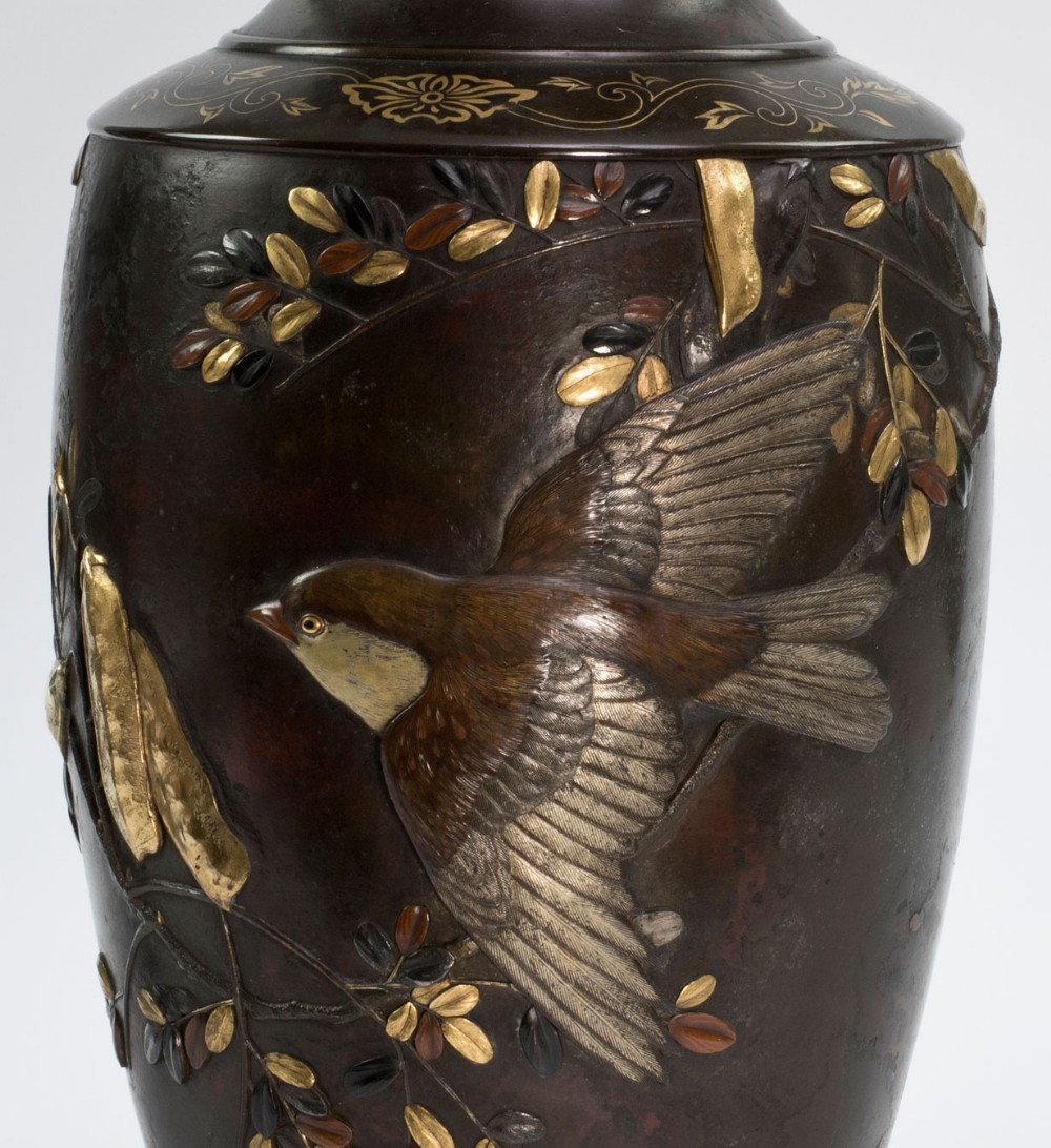 Japanese Bronze and Mixed Metal Vases - Suzuki Chokichi View IX