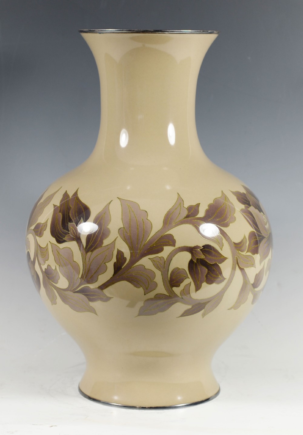 Large Japanese Cloisonne Enamel Vase By Ando Company View II