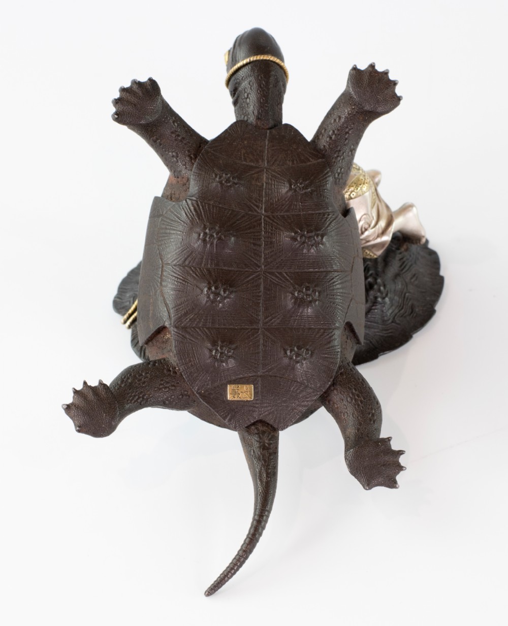 Exceptional Japanese Iron and Mixed Metal Lidded Box View XIV