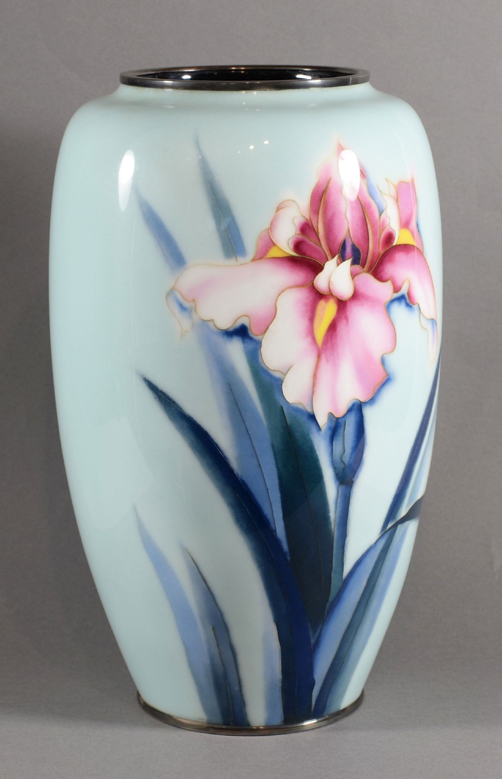 Large Japanese Cloisonne Enamel Vase  Ando Company View II