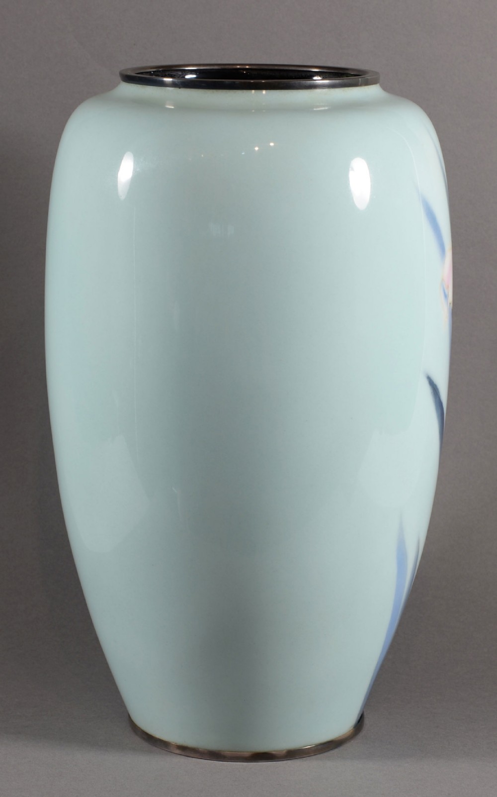Large Japanese Cloisonne Enamel Vase  Ando Company View V
