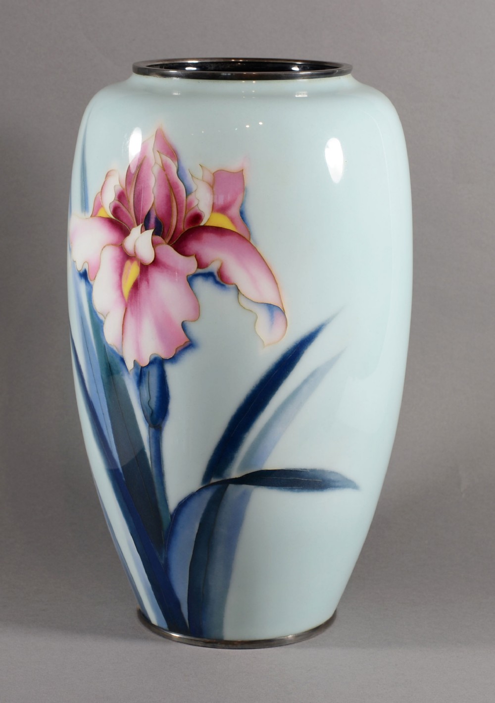 Large Japanese Cloisonne Enamel Vase  Ando Company View VIII