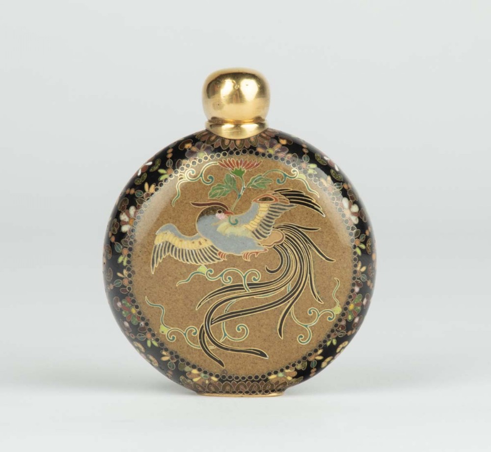 Japanese Cloisonne Enamel Scent Bottle - Namikawa Yasuyuki View II