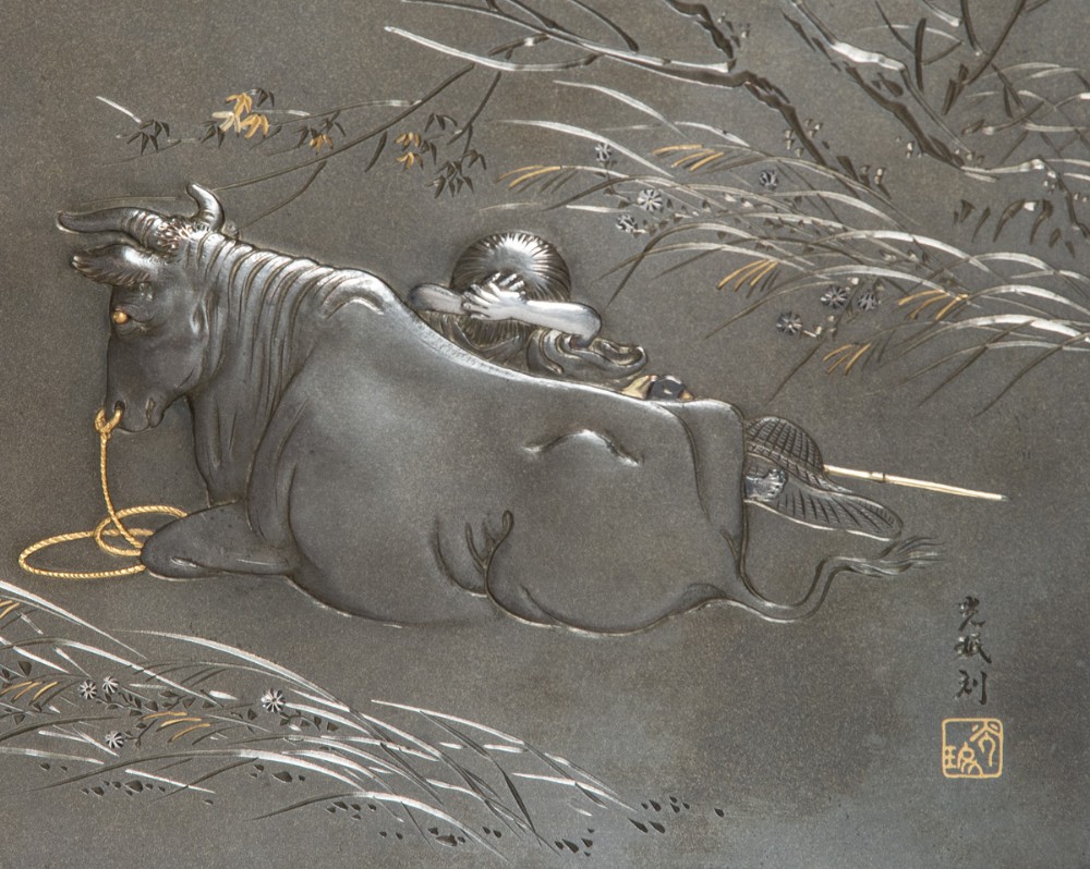 Charming Japanese Silver and Mixed Metal Table Box View XIII