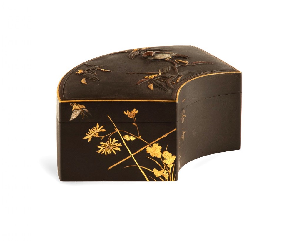 Japanese Iron Lidded Box - Kajima Ikkoku II View IV