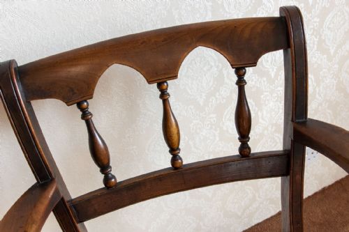 PAIR OF ASH AND FRUITWOOD SCROLL BACK WINDSOR CHAIRS - ADDITIONAL PHOTO 3