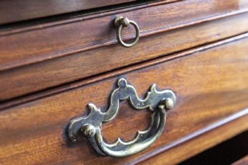 VERY SMALL RARE MAHOGANY DRESSING CHEST WITH BRUSHING SLIDE - ADDITIONAL PHOTO 5