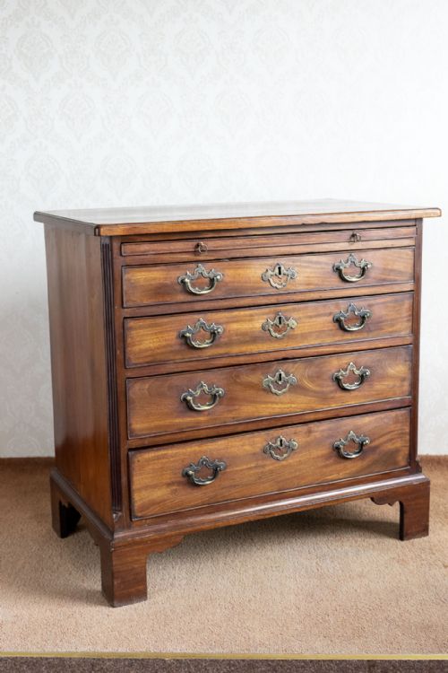 VERY SMALL RARE MAHOGANY DRESSING CHEST WITH BRUSHING SLIDE - ADDITIONAL PHOTO 7