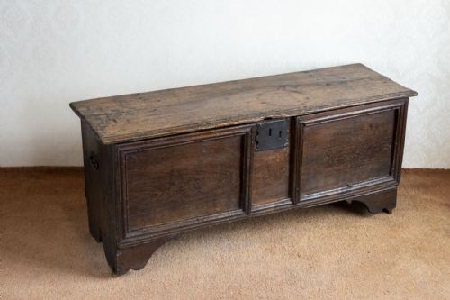 UNUSUAL OAK PANELLED SWORD CHEST - ADDITIONAL PHOTO 7