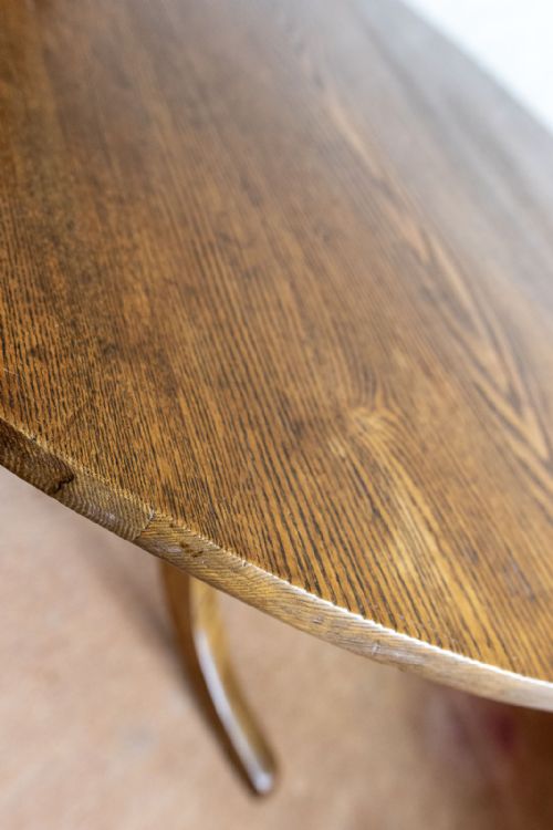 MAGNIFICENT ASH TRIPOD TABLE WOULD SEAT 4 COMFORTABLY - ADDITIONAL PHOTO 4