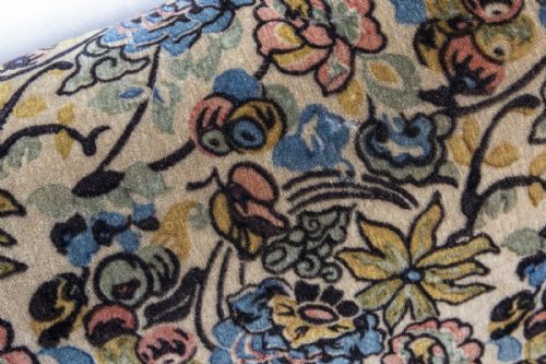 ORIGINAL VINTAGE MATERIAL DROP END SOFA - ADDITIONAL PHOTO 1