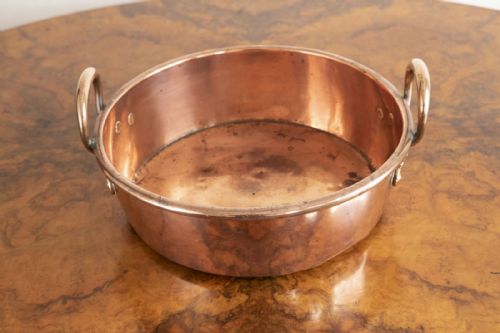 ANTIQUE COPPER PRESERVE PAN - ADDITIONAL PHOTO 2