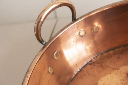 ANTIQUE COPPER PRESERVE PAN - ADDITIONAL PHOTO 3