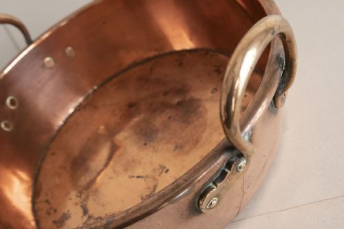 ANTIQUE COPPER PRESERVE PAN - ADDITIONAL PHOTO 4