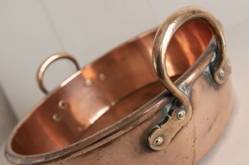 ANTIQUE COPPER PRESERVE PAN - ADDITIONAL PHOTO 5