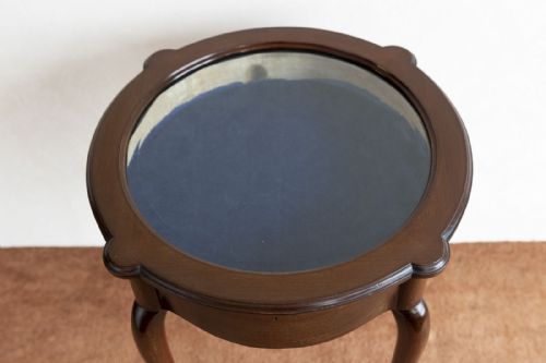 LATE 19TH CENTURY MAHOGANY DISPLAY CABINET - ADDITIONAL PHOTO 1