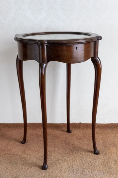 LATE 19TH CENTURY MAHOGANY DISPLAY CABINET - ADDITIONAL PHOTO 3