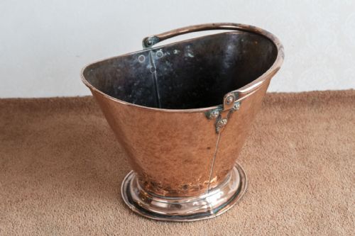 hand made victorian coal bucket - CATEGORY: ANTIQUE METAL - DATED 19TH CENTURY