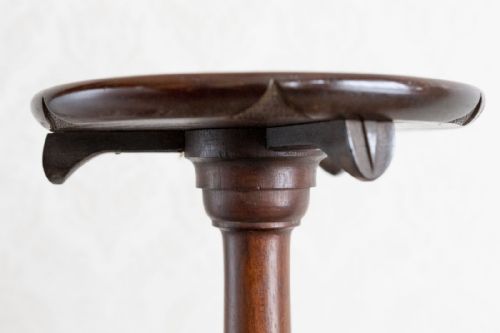 VICTORIAN MAHOGANY PLANT STAND WITH FINELY TURNED STEM - ADDITIONAL PHOTO 3
