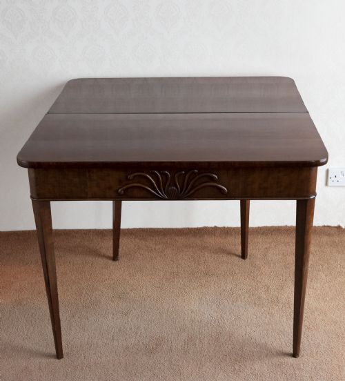 FINE QUALITY FOLD OVER TEA OR SIDE TABLE - ADDITIONAL PHOTO 4