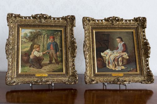 pair of oil paintings by the artist henry bryant - CATEGORY: ANTIQUE ART - DATED 19TH CENTURY