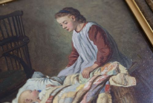 PAIR OF OIL PAINTINGS BY THE ARTIST HENRY BRYANT - ADDITIONAL PHOTO 6