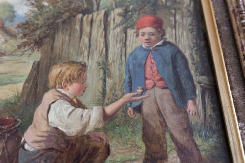 PAIR OF OIL PAINTINGS BY THE ARTIST HENRY BRYANT - ADDITIONAL PHOTO 7
