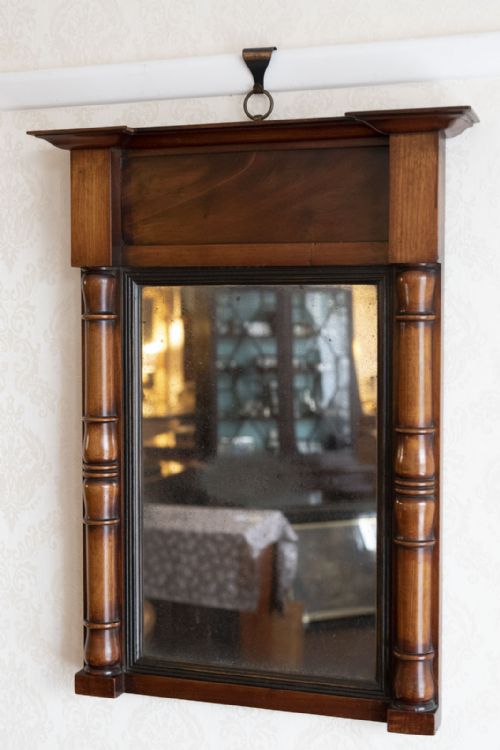 george iii mahogany hall mirror - CATEGORY: ANTIQUE MIRRORS - DATED 19TH CENTURY