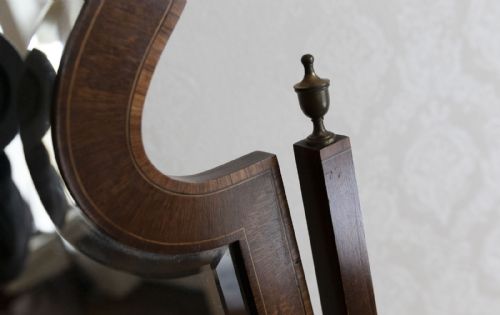 VICTORIAN MAHOGANY CHEVAL MIRROR - ADDITIONAL PHOTO 2