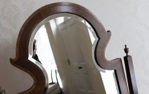 VICTORIAN MAHOGANY CHEVAL MIRROR - ADDITIONAL PHOTO 4