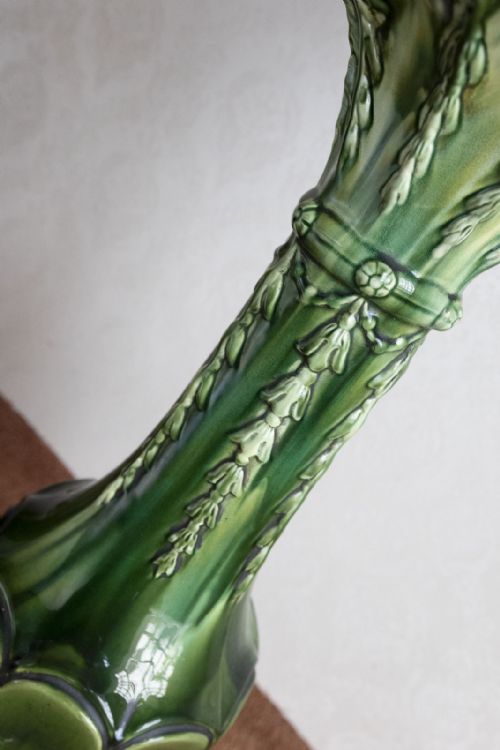 VICTORIAN POTTERY JARDINAIRE ON STAND - ADDITIONAL PHOTO 5