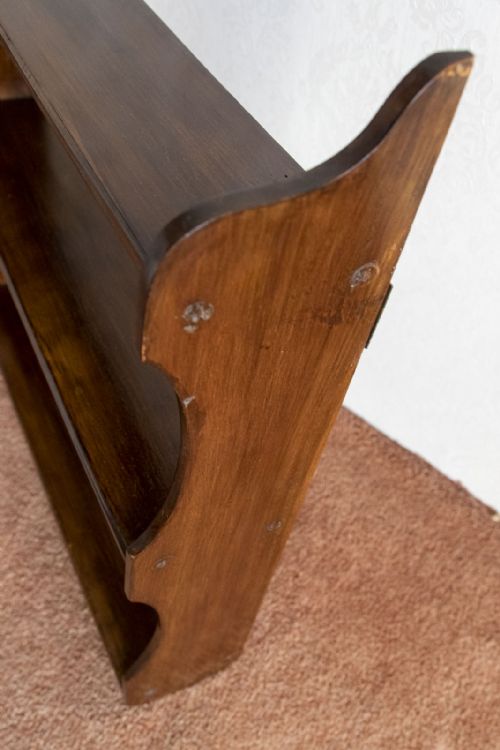 SET OF 19TH CENTURY MAHOGANY HANGING SHELVES OF SMALL SIZE - ADDITIONAL PHOTO 3