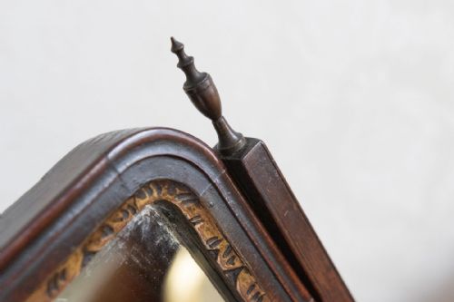 ANTIQUE MAHOGANY DRESSING MIRROR - ADDITIONAL PHOTO 2