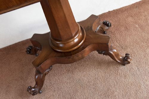 LATE REGENCY MAHOGANY FOLD OVER TEASIDE TABLE - ADDITIONAL PHOTO 3
