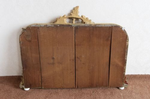VICTORIAN GILT OVERMANTEL MIRROR OF SMALL SIZE - ADDITIONAL PHOTO 5
