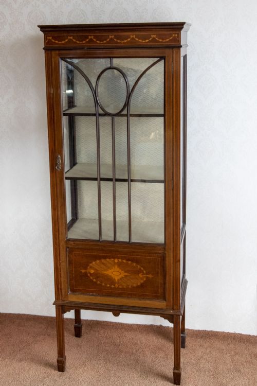 GOOD VICTORIAN GLASS CABINET IN MAHOGANY - ADDITIONAL PHOTO 1