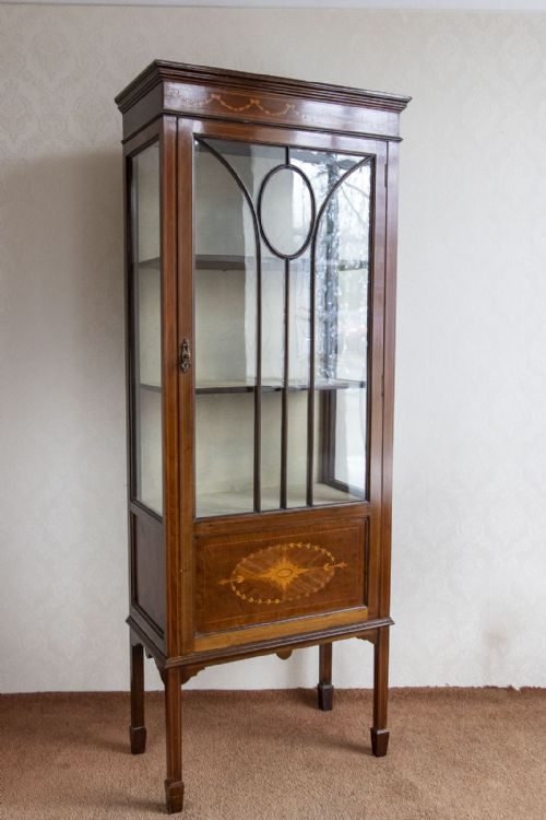GOOD VICTORIAN GLASS CABINET IN MAHOGANY - ADDITIONAL PHOTO 2