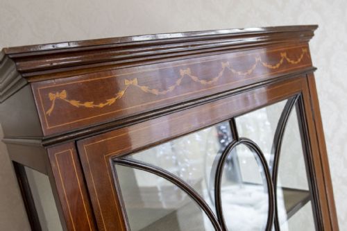 GOOD VICTORIAN GLASS CABINET IN MAHOGANY - ADDITIONAL PHOTO 5