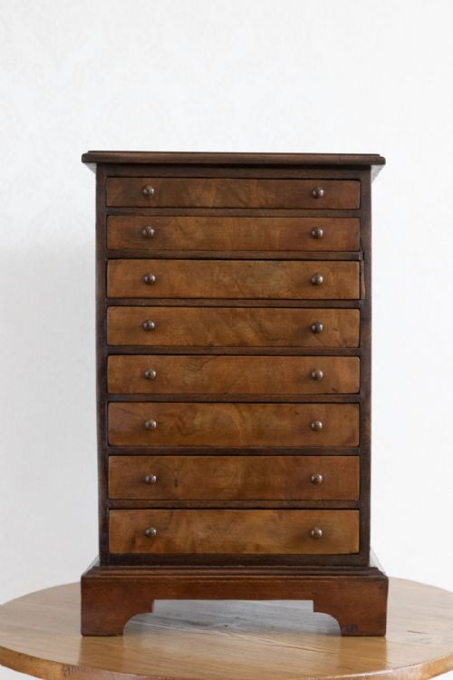19th century mahogany collectors cabinet - CATEGORY: ANTIQUE CABINETS - DATED 19TH CENTURY