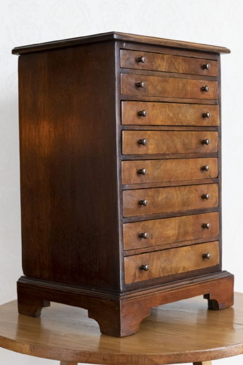 19TH CENTURY MAHOGANY COLLECTORS CABINET - ADDITIONAL PHOTO 2