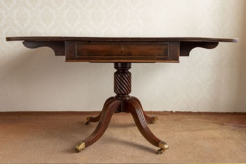 FINE QUALITY GEORGE III MAHOGANY DROP LEAF BREAKFAST TABLE - ADDITIONAL PHOTO 1