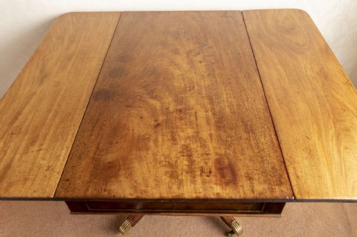 FINE QUALITY GEORGE III MAHOGANY DROP LEAF BREAKFAST TABLE - ADDITIONAL PHOTO 2