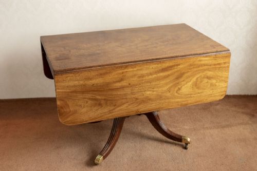 FINE QUALITY GEORGE III MAHOGANY DROP LEAF BREAKFAST TABLE - ADDITIONAL PHOTO 4
