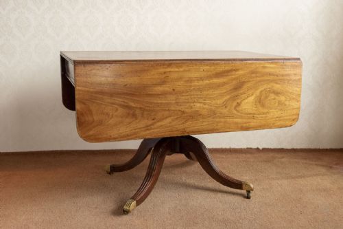 FINE QUALITY GEORGE III MAHOGANY DROP LEAF BREAKFAST TABLE - ADDITIONAL PHOTO 5