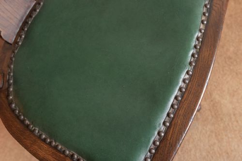 EARLY 20TH CENTURY HARDWOOD SWIVEL DESK CHAIR - ADDITIONAL PHOTO 5