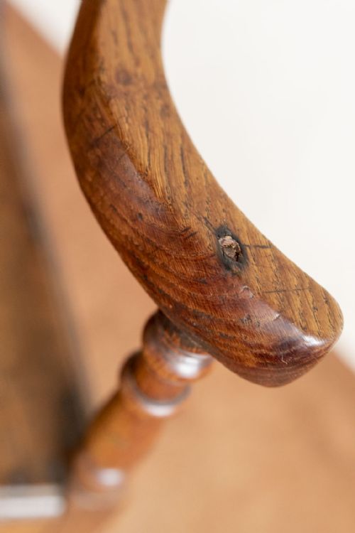 18TH CENTURY COMMODE CHAIR IN OAK - ADDITIONAL PHOTO 4